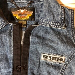 Harley Davidson denim vest